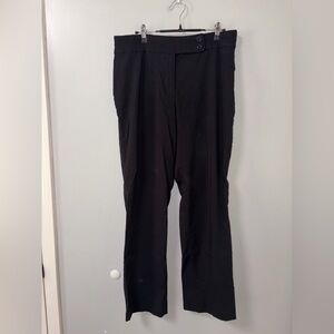 Alia Black Zip Up Dress Pants Trousers Career Office Business